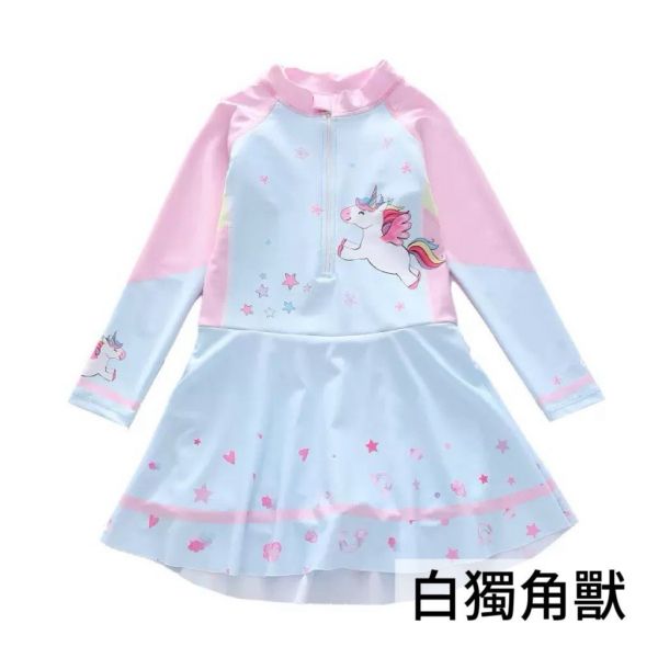 預購女童女連身裙式泳裝（多款） 