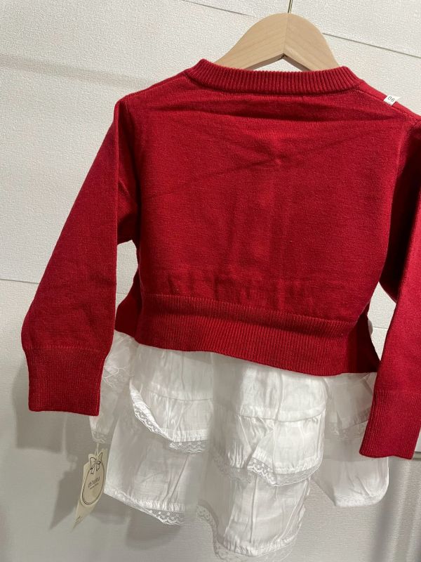 現貨秋款女童針織洋裝上衣 尺寸90-130附實拍 