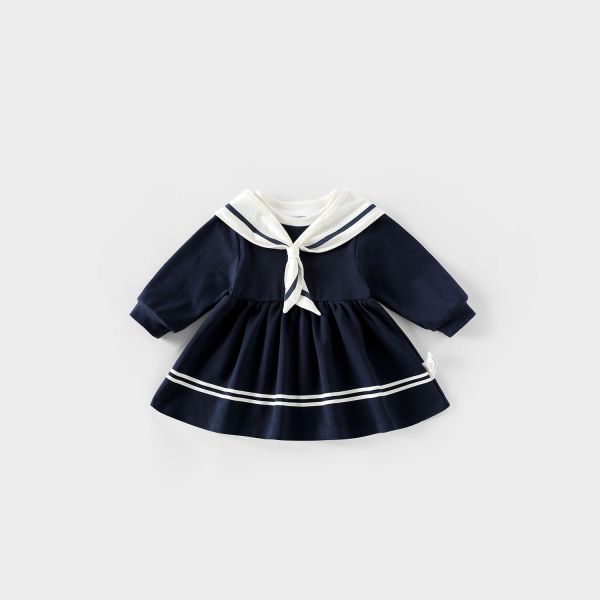 預購男女寶海軍領玩偶連身衣/洋裝手足款尺寸66-120 