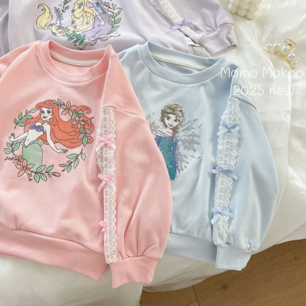 預購秋款女童公主蝴蝶結上衣尺寸100-140 