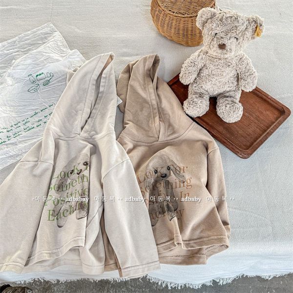 預購秋款女童兔兔帽T上衣尺寸80-130 