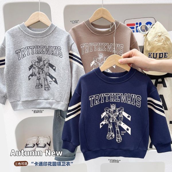 預購秋款男童機器人上衣尺寸100-150 