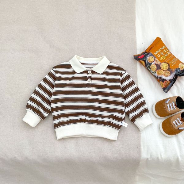 預購秋款男寶條紋套裝尺寸73-120 