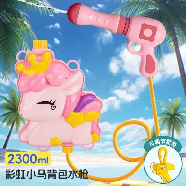 預購夏天必備大容量噴水沙灘背包水槍 