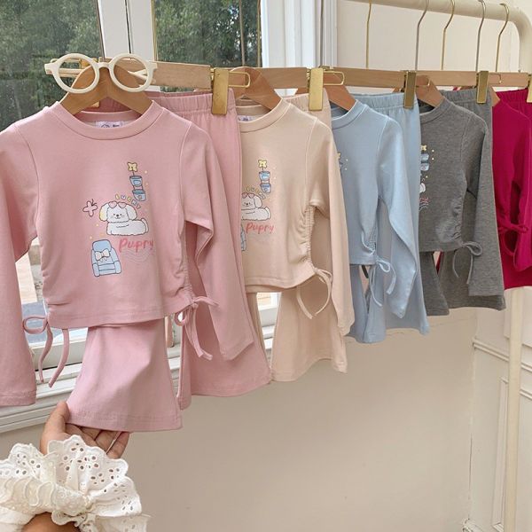 預購秋款女童可愛熊熊套裝尺寸90-150 