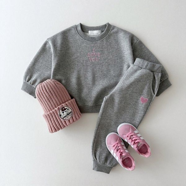 預購男童字母刺繡套裝尺碼80-130 