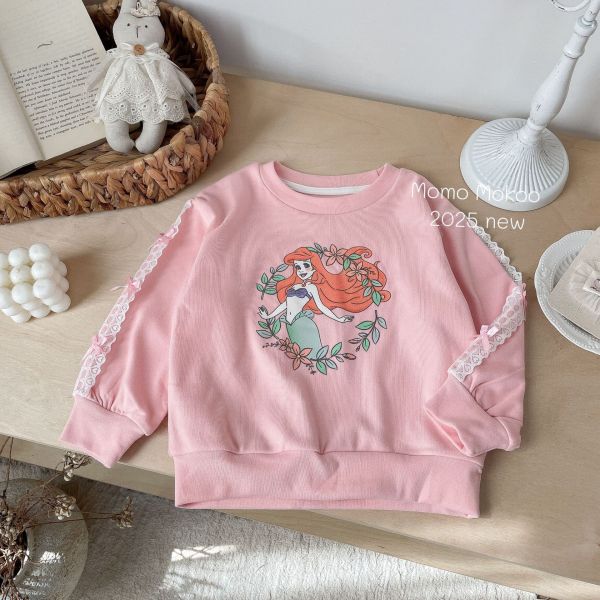 預購秋款女童公主蝴蝶結上衣尺寸100-140 