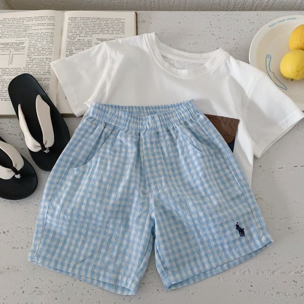 【預購】夏款-男女童日系小馬刺繡百搭褲 