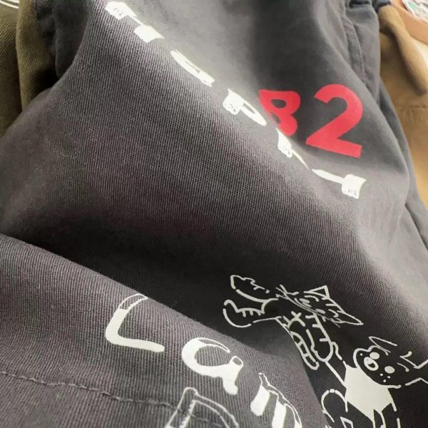 預購夏款男童日系拼色男孩短褲 