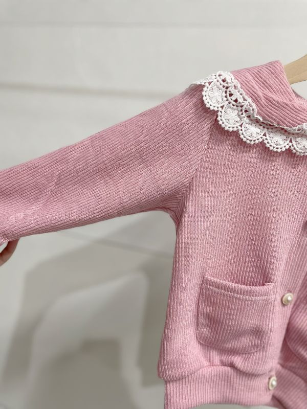 現貨秋款女童珠珠外套上衣尺寸05-17 