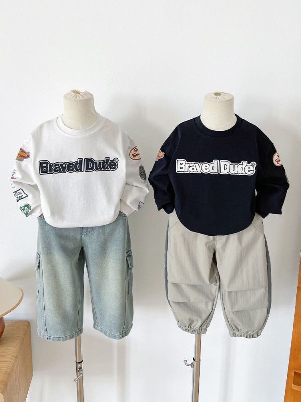 預購秋款男童帥氣潮酷上衣尺寸90-150 