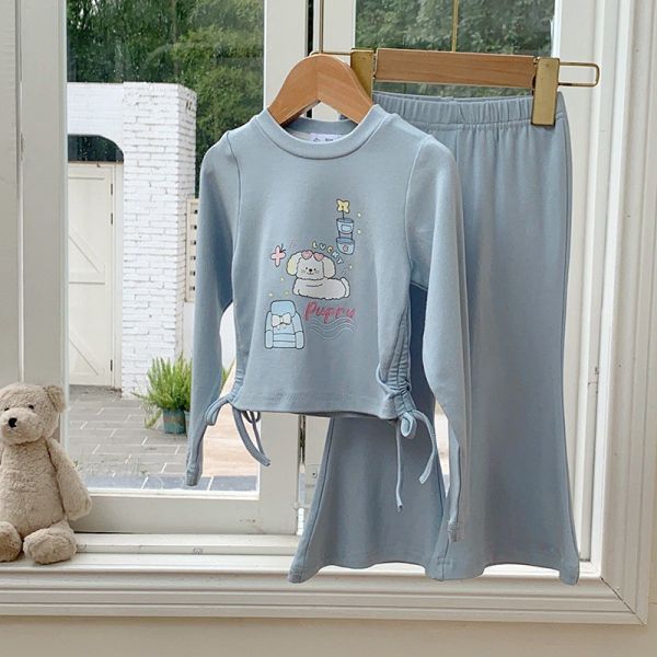 預購秋款女童可愛熊熊套裝尺寸90-150 