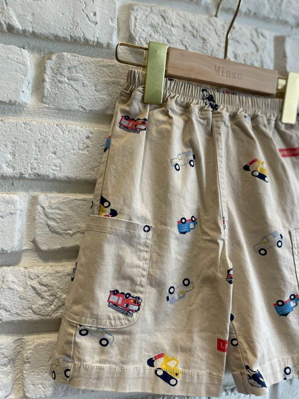 261958-1現貨夏款男童日系滿版車車短褲尺寸90-130 