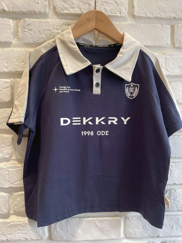 070現貨男童夏款帥帥拚色P0L0上衣尺寸110-150 