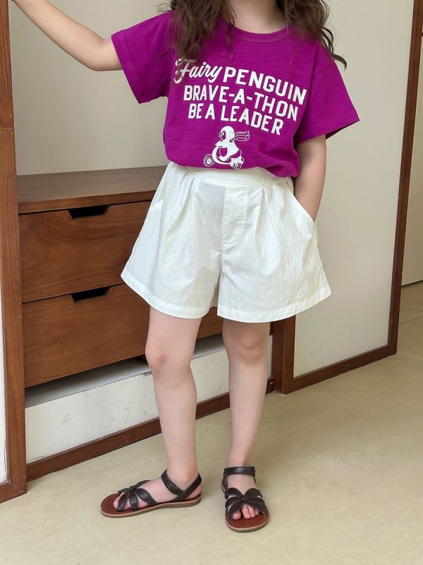預購夏款女童韓版休閒寬熱褲短褲 尺碼90-150 