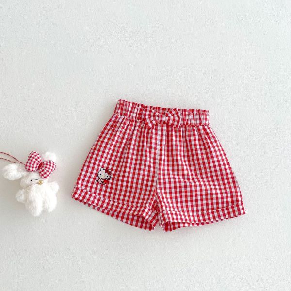 【預購】夏款--Ins夏款女童KT刺繡套裝 
