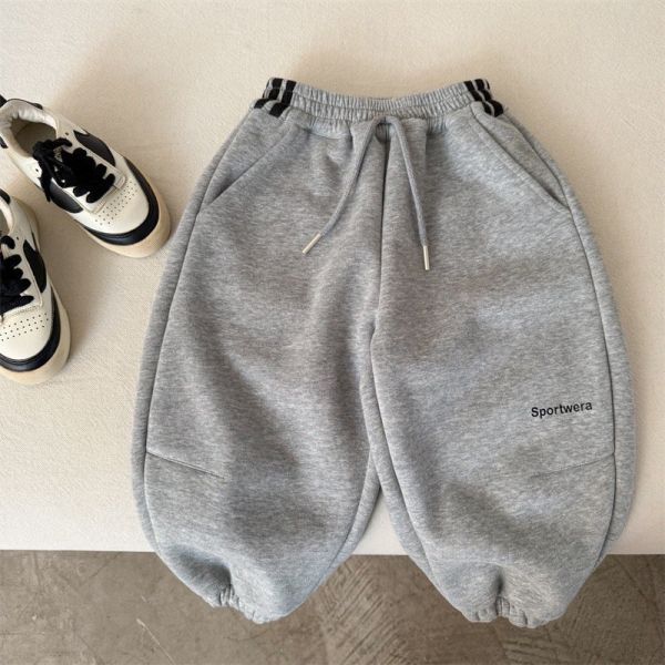 預購冬款男女童加厚束腳運動褲尺寸90-150 