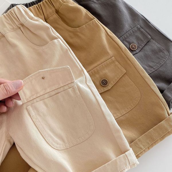 預購秋款男寶工裝休閒長褲尺寸73-120 