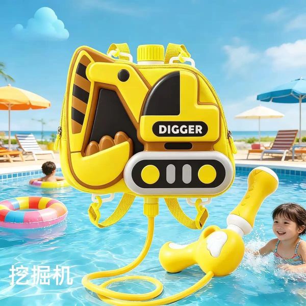 預購夏天必備大容量噴水沙灘背包水槍 