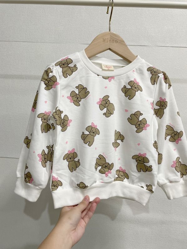 現貨秋款女童紅貴賓上衣 