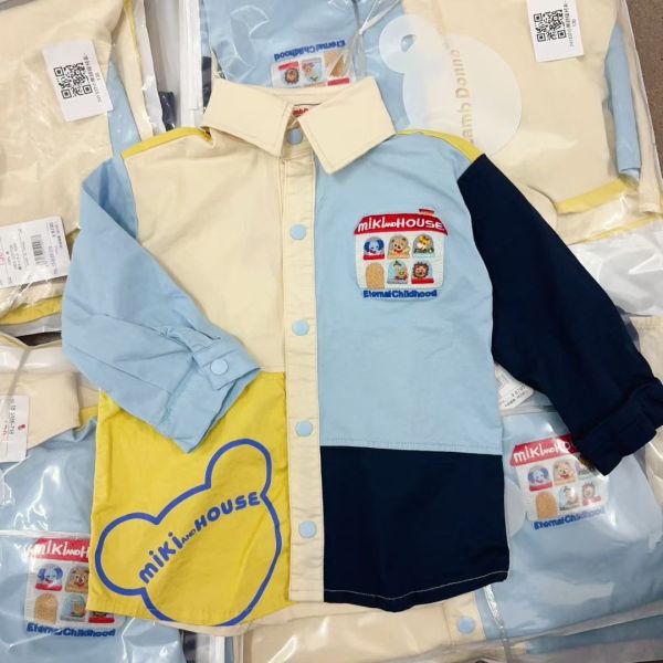 現貨日單男童可愛動物襯衫上衣尺寸90-130 