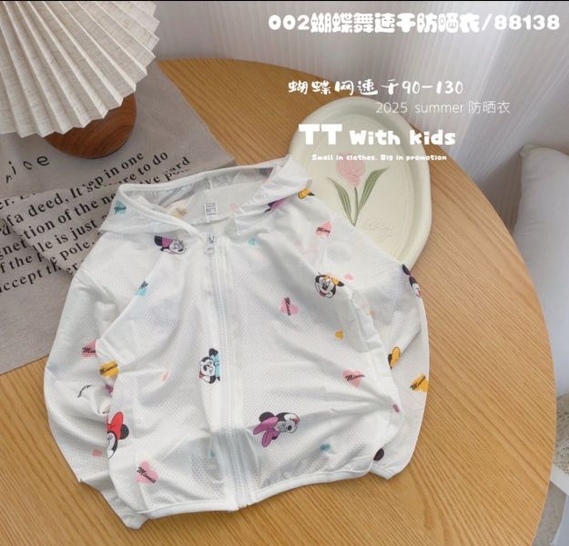 現貨女童限量款式米妮卡通網眼防曬外套 