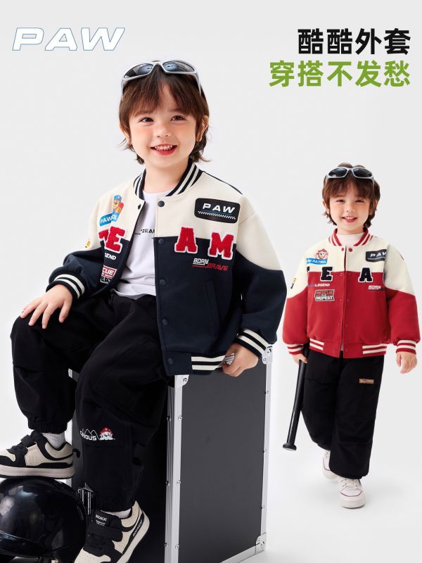 預購秋款男女童汪汪隊棒球外套尺寸105-140 
