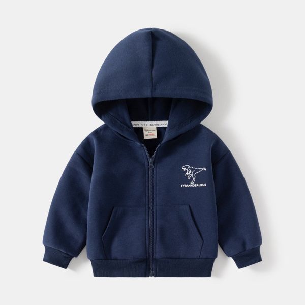 預購秋款男童恐龍連帽外套尺寸90-130 