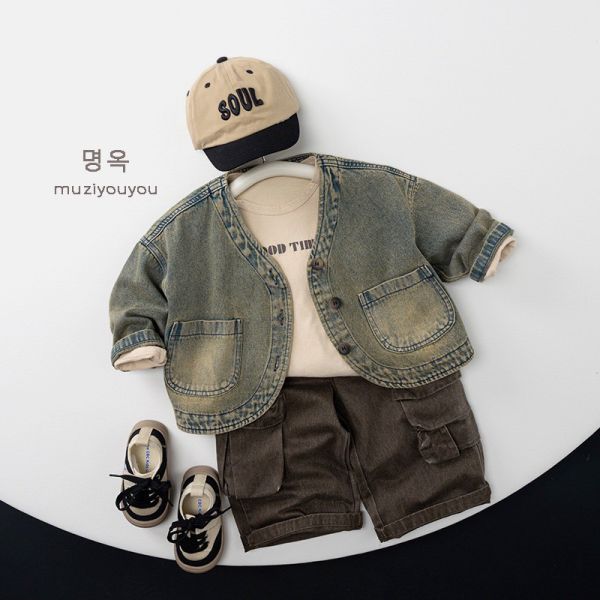 預購秋款男童工裝百搭長褲尺寸80-130 