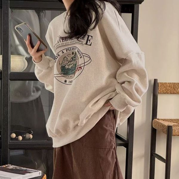 1989車車圖寬鬆大學T 