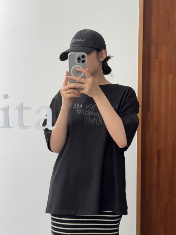 簡約刺繡文字棒球帽 