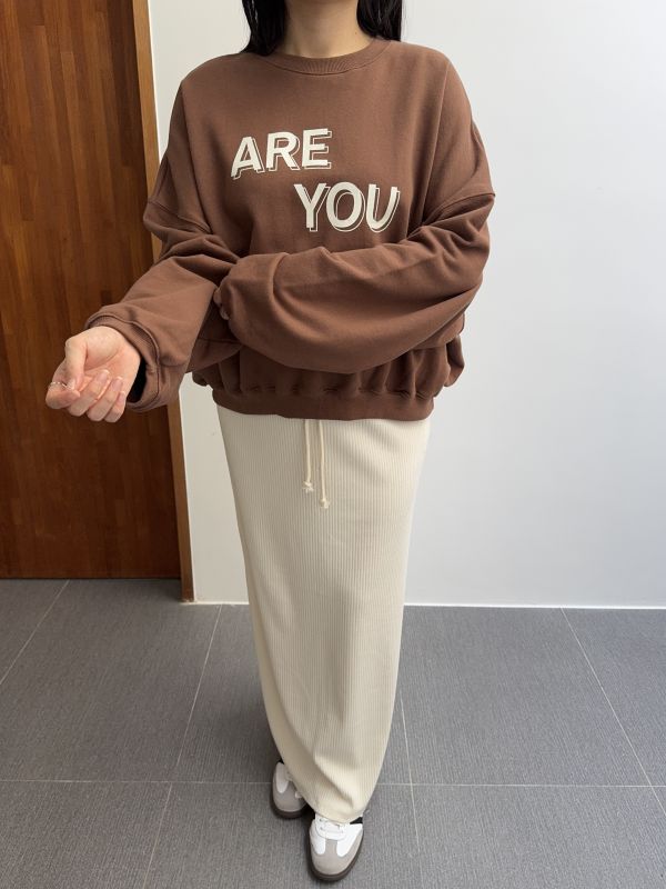 Are you寬鬆百搭大學T 