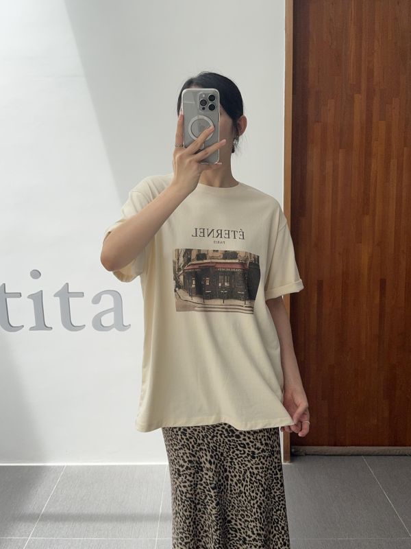 法式慵懶寬鬆T 