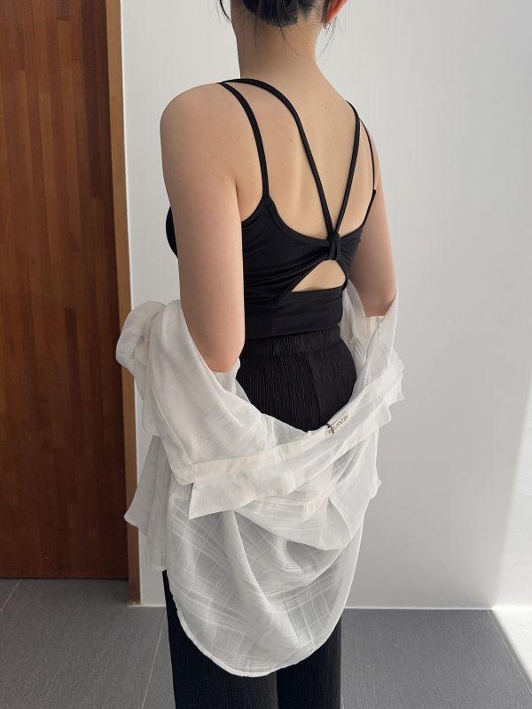 美背扭結bra top 