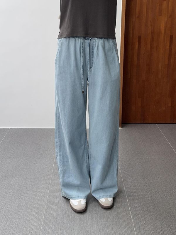 修身天絲牛仔舒服褲 