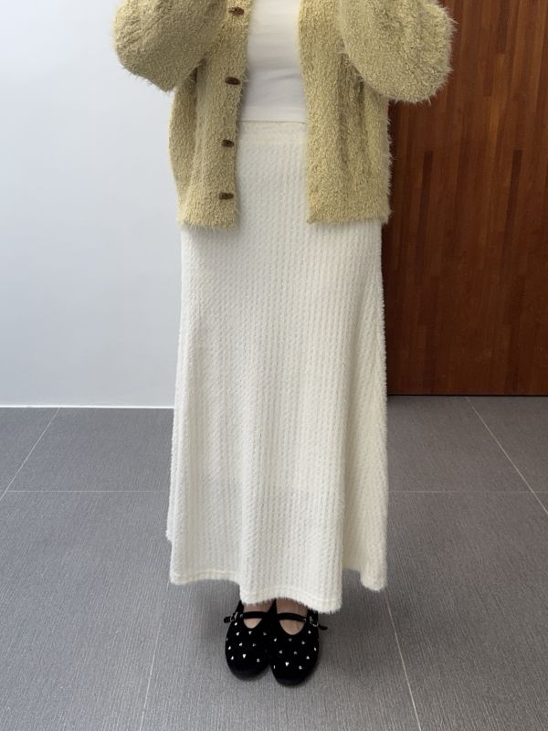 溫柔仙女毛長裙1號(無開衩) 