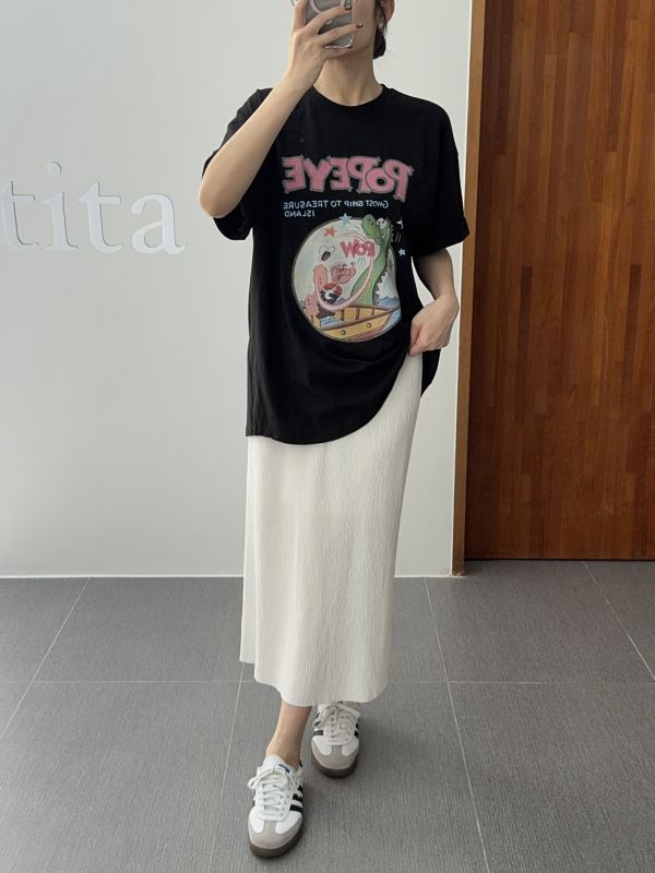 卜派恐龍寬鬆長版T 