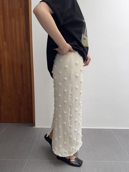 可愛迷人毛球長裙 