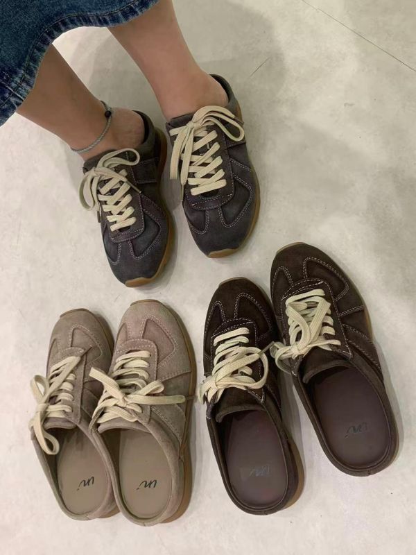 秋冬色系質感懶人鞋 