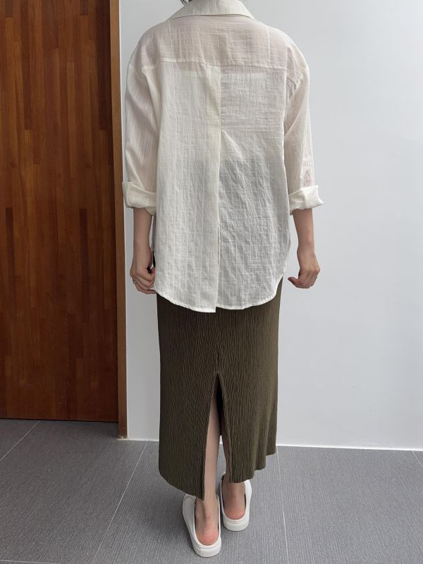 顯瘦舒服皺皺裙 