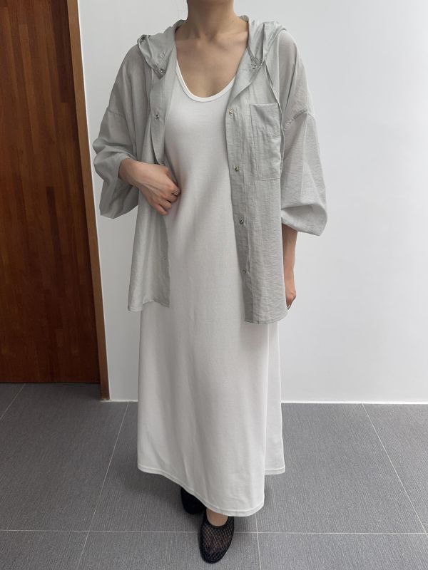 百搭U領背心連身裙 