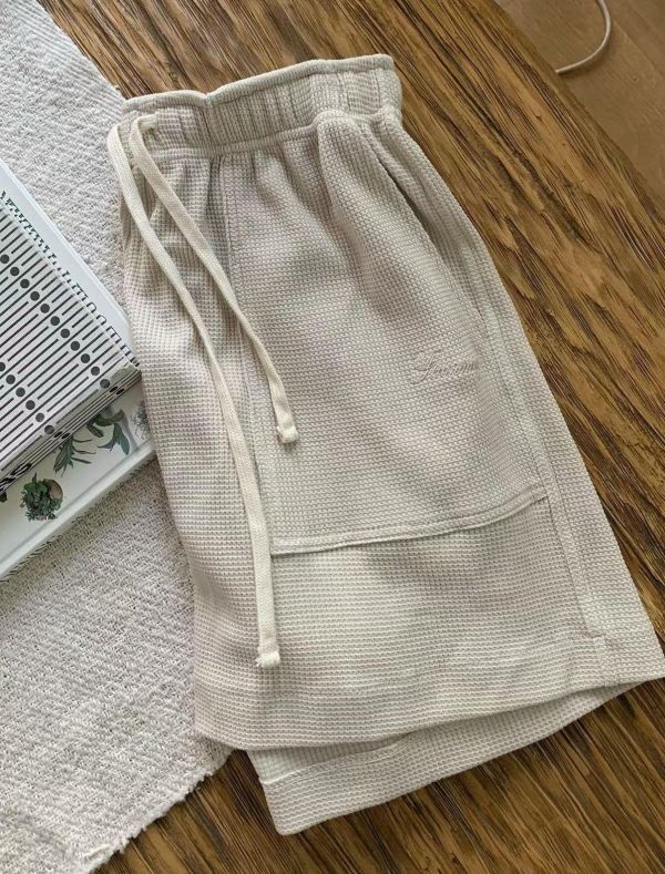 宅在家華夫格紋短褲 