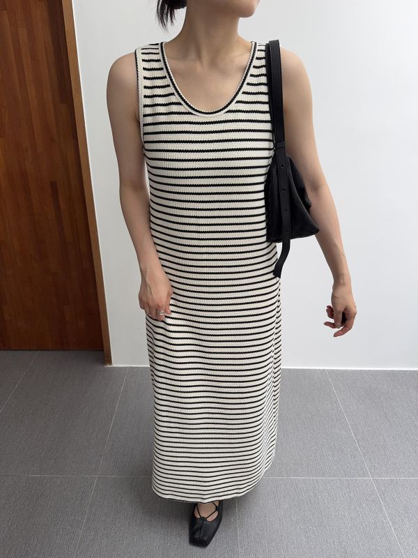 質感條紋背心ops 