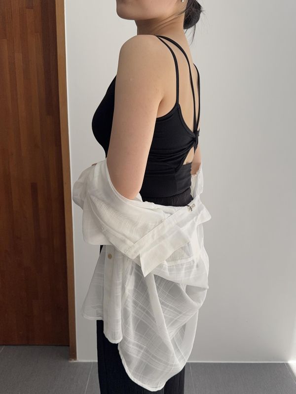 美背扭結bra top 