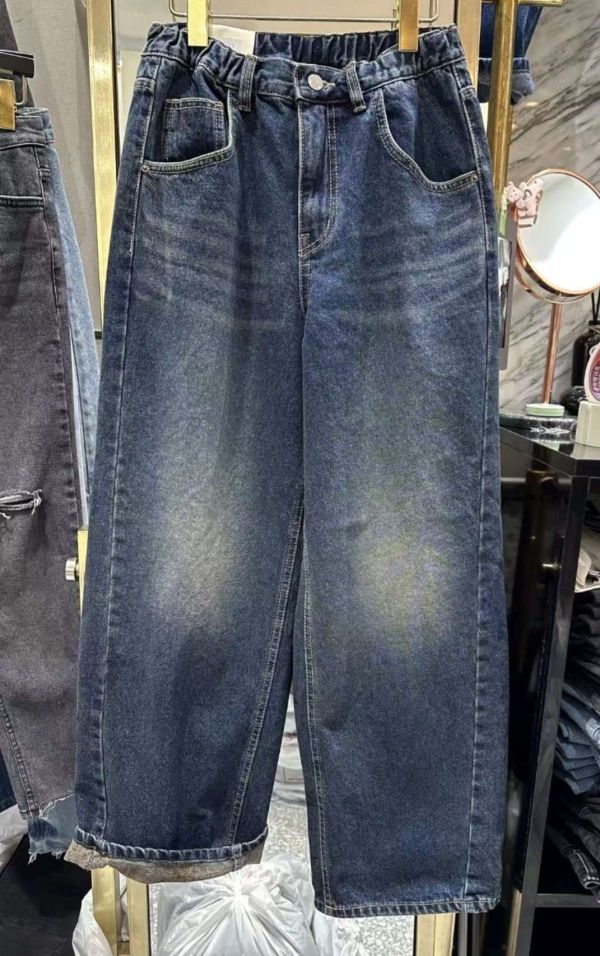 小幫手的百搭寬牛仔褲S-XL 