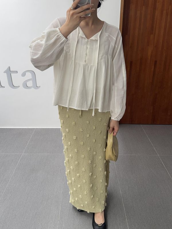 優雅純白綁繩仙女衣 