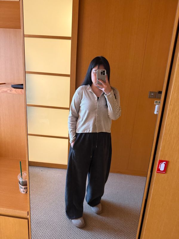 暖呼呼絨面刷毛舒服褲 