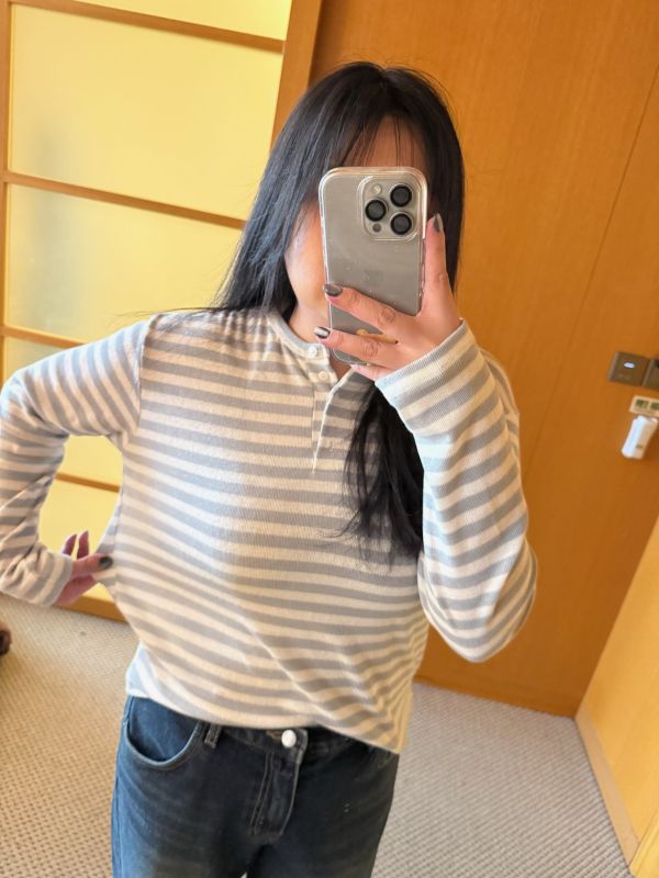 簡約舒服條紋上衣 