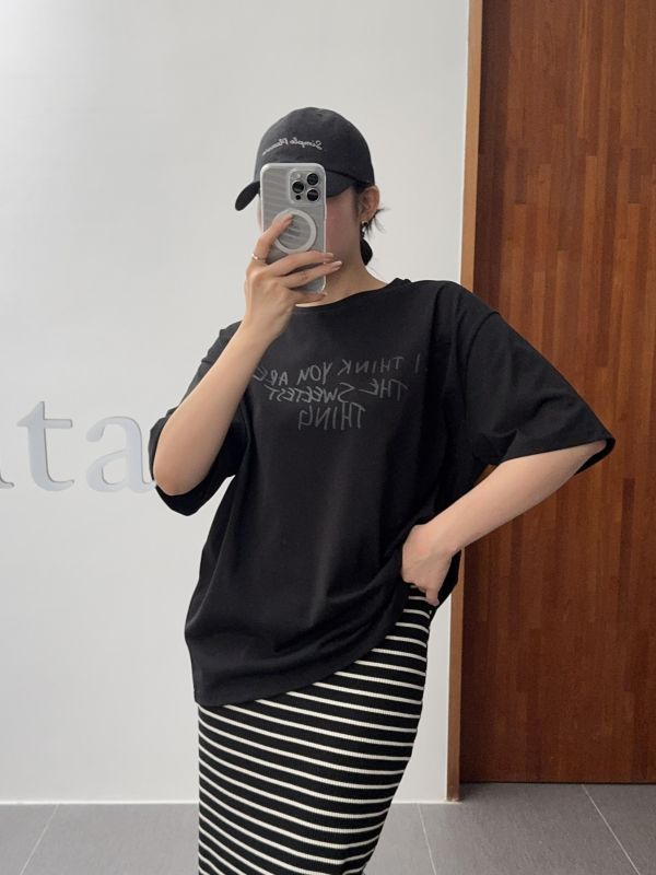 日常質感文字短T 