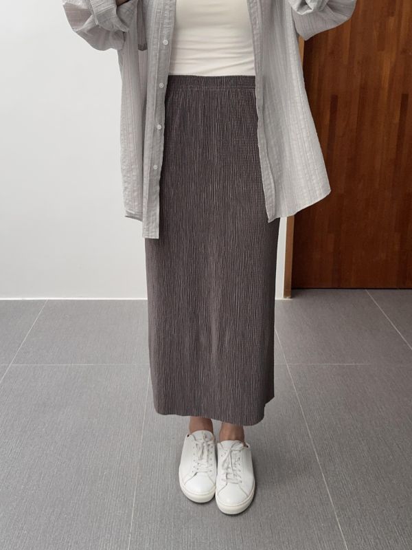 顯瘦舒服皺皺裙 